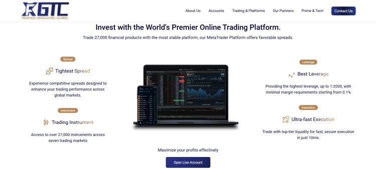 GTCFX Broker Review: Advanced Technology and Global Market Access